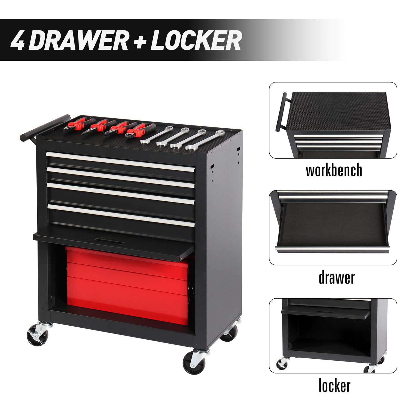 4 DRAWERS TOOL CABINET