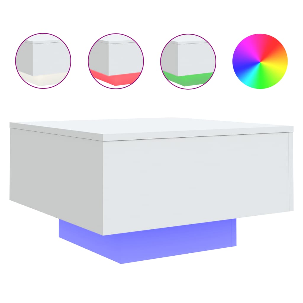 coffee table with LED lights 55x   coffee table with