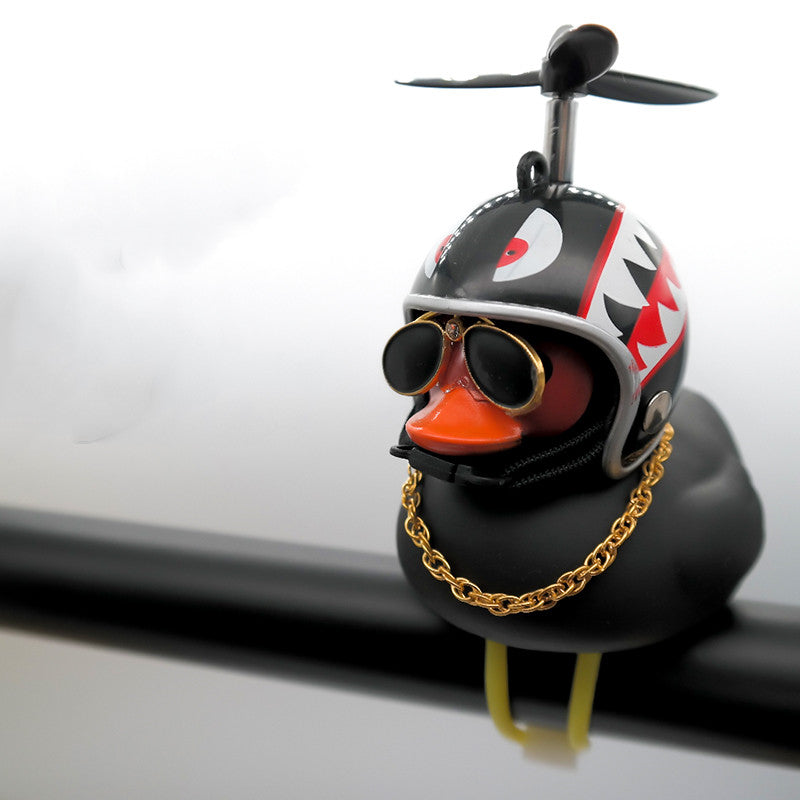 Little Yellow Duck Electric Vehicle Self-Propelled Motorcycle Ornaments