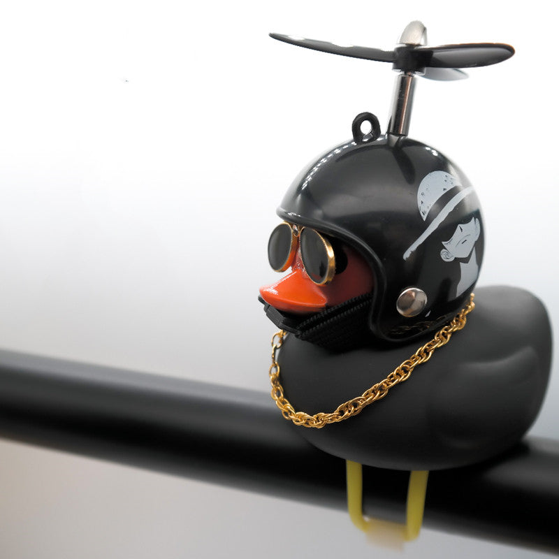 Little Yellow Duck Electric Vehicle Self-Propelled Motorcycle Ornaments