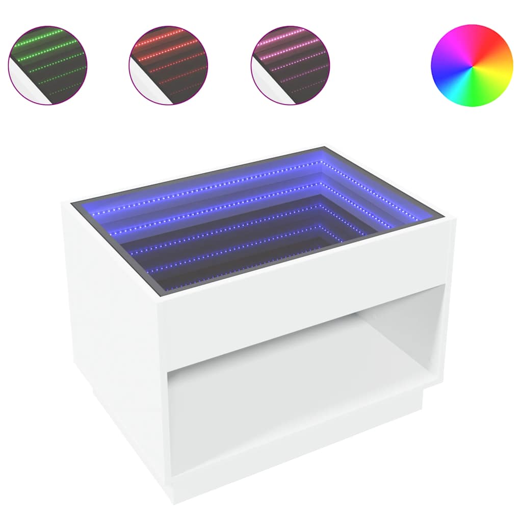 Coffee Table with Infinity LED 70x