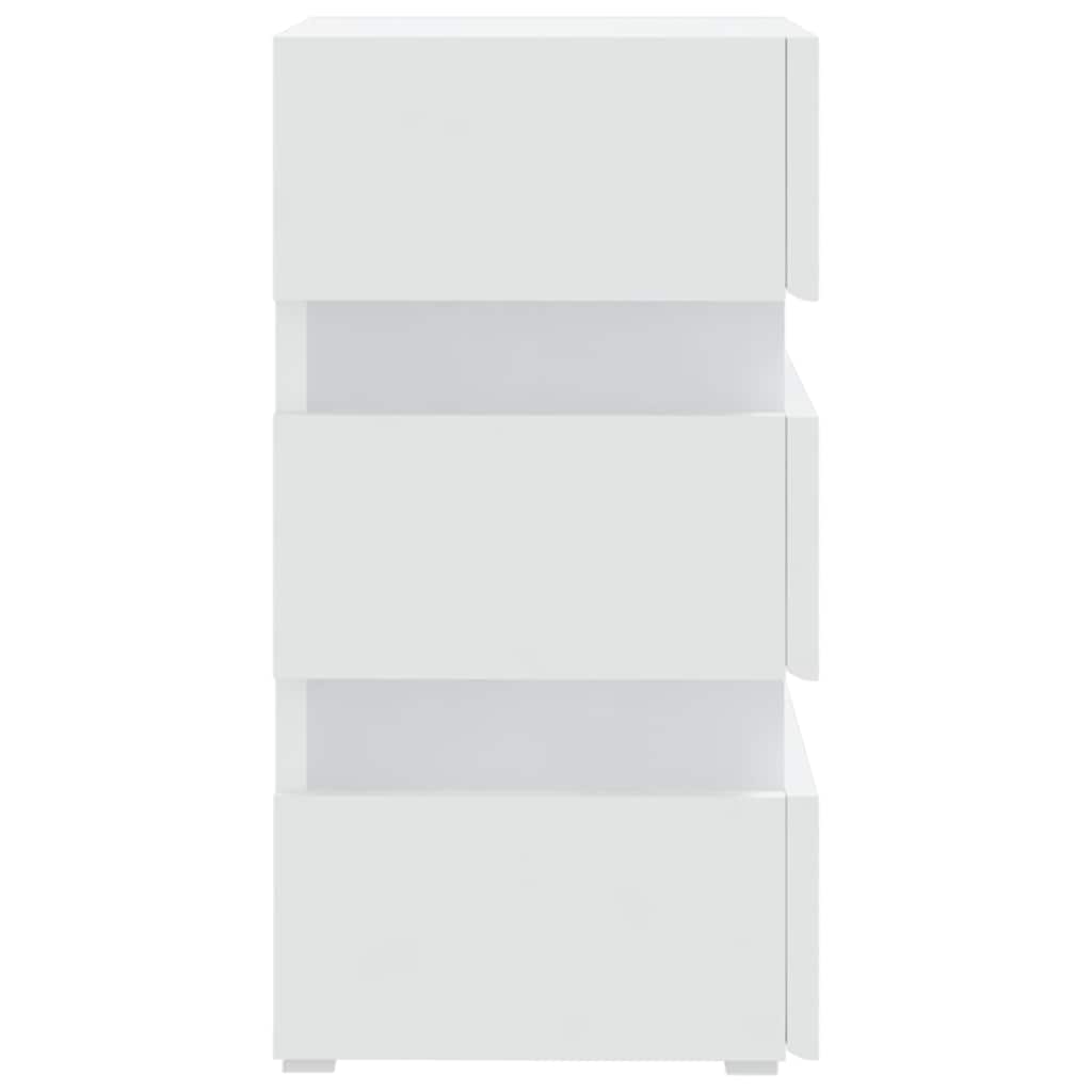 LED bedside table 45x wood composite