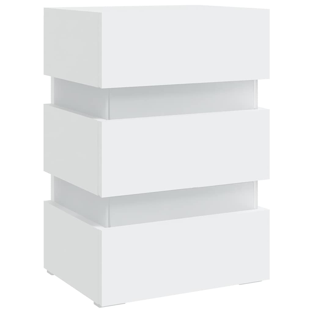 LED bedside table 45x wood composite