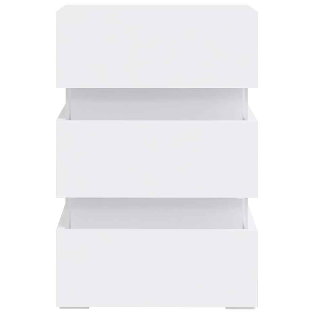 LED bedside table 45x wood composite