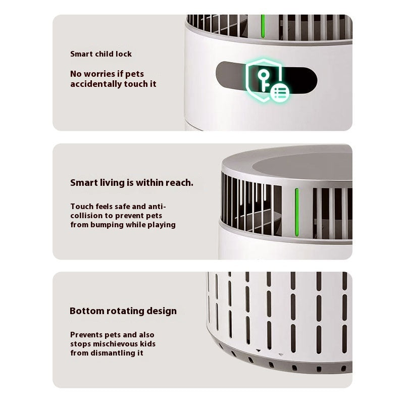 Pet Formaldehyde Removal Three-dimensional Air Duct Turbocharger Suction Floating Hair Air Purifier